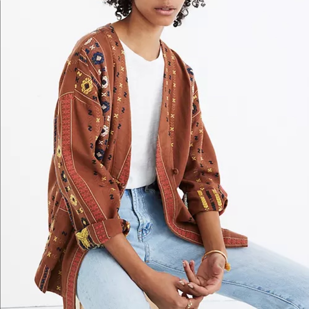 Madewell Shirttail Wrap Jacket size xs